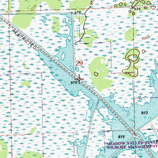 Topographic Map of Remington 5 C 6118 Dam, WI