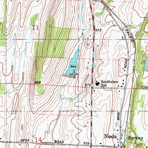 Topographic Map of Karsten Number 2 E5583 Dam, WI