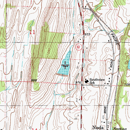 Topographic Map of Karstens Pond 1, WI