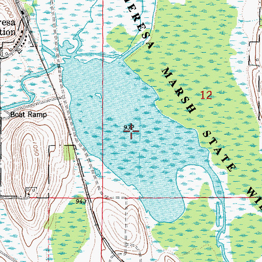 Topographic Map of 144 Reservoir, WI