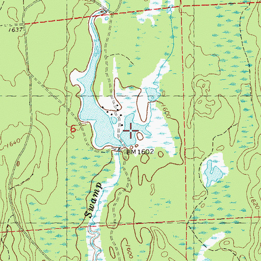 Topographic Map of Forest Wonder Lake, WI