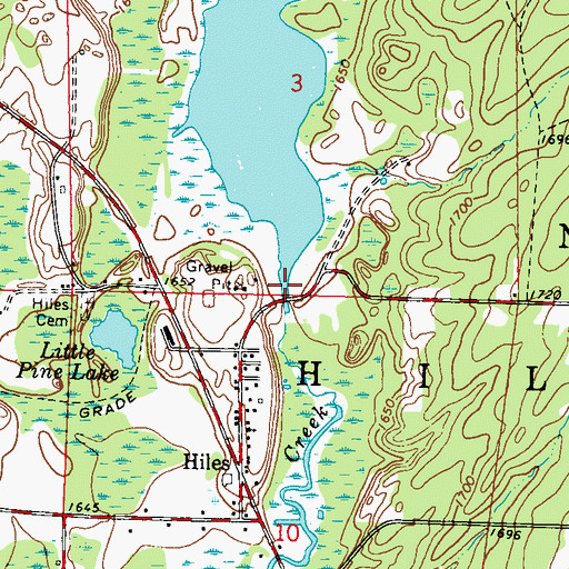 Topographic Map of Forster Muller Lumber Company 1891C238 Dam, WI