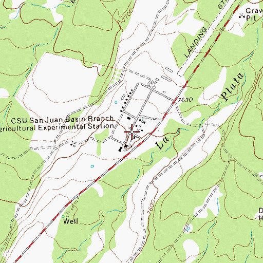 Topographic Map of Colorado State University San Juan Basin Branch Agricultural Experimental Station, CO