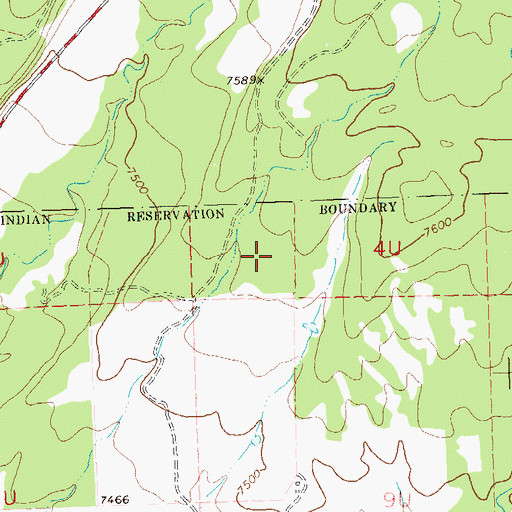 Topographic Map of Red Mesa, CO