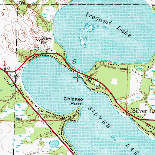 Topographic Map of Fish Lake 5, WI