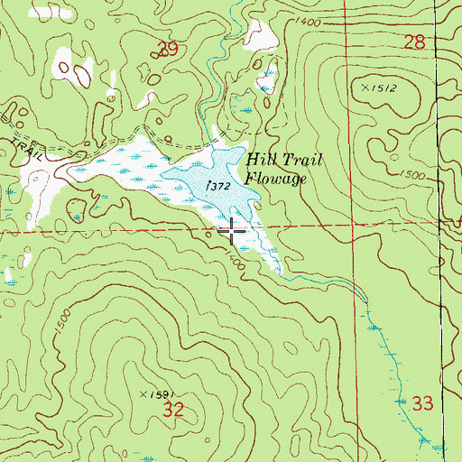 Topographic Map of Blue Hills G-129.9 Dam, WI