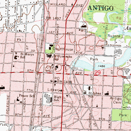 Topographic Map of Kellog Pond 35.2, WI