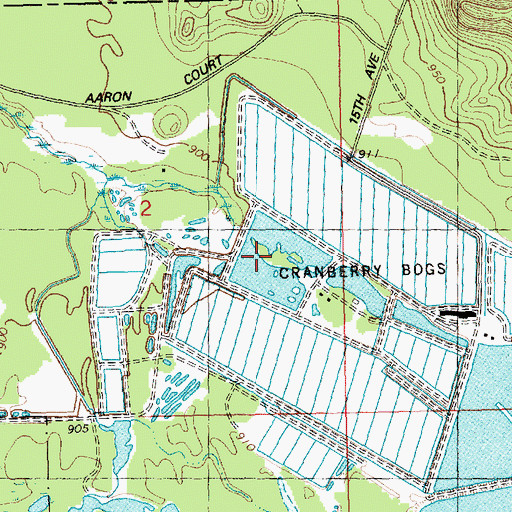 Topographic Map of Habelman Dam, WI