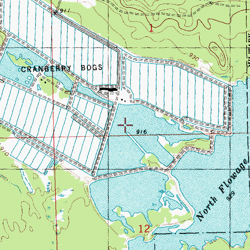 Topographic Map of Habelman Dam, WI