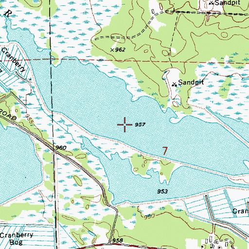 Topographic Map of Lake 7-8 22, WI