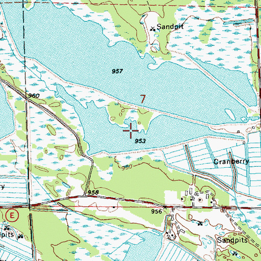 Topographic Map of Lake 7-9 22, WI