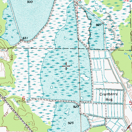 Topographic Map of Lake 5 7 58, WI