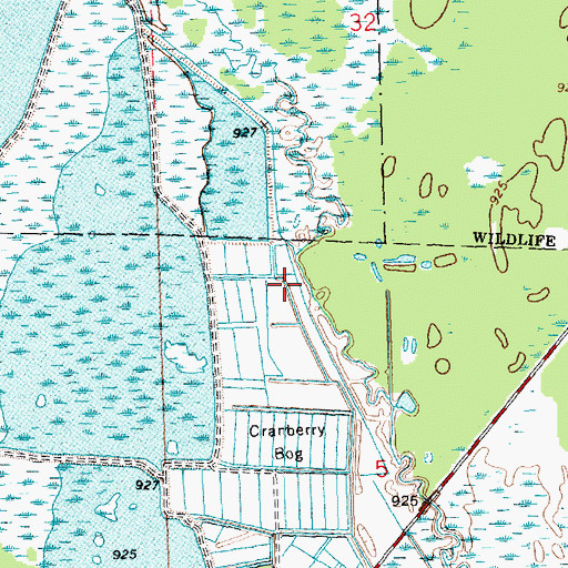 Topographic Map of Valley Corporation Dam, WI