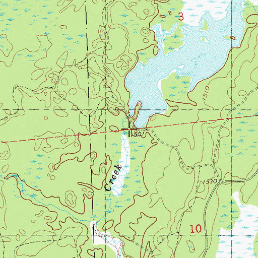 Topographic Map of Squaw Creek D31.18 Dam, WI