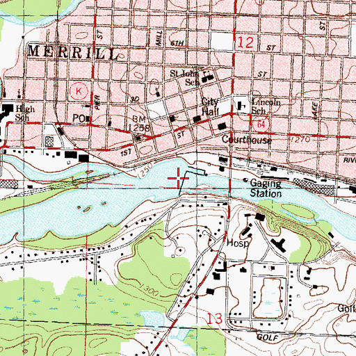 Topographic Map of 2780 Reservoir, WI