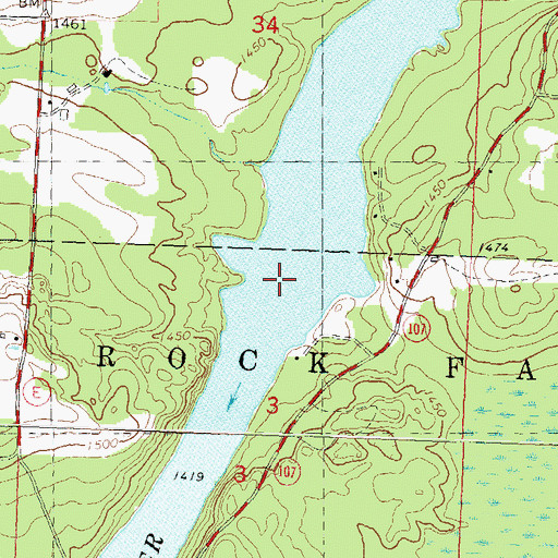 Topographic Map of Grandmother Flowage 2269, WI