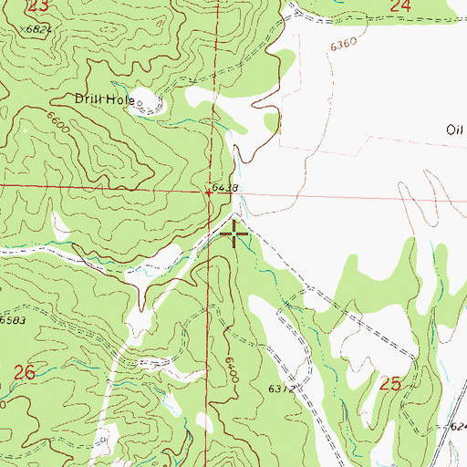 Topographic Map of Sawmill Canyon, CO