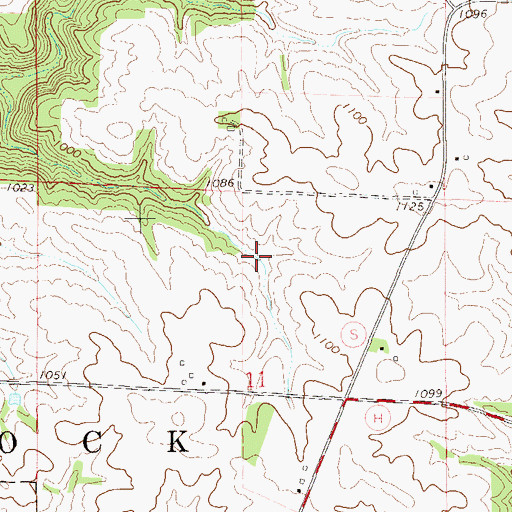 Topographic Map of 1 Reservoir, WI