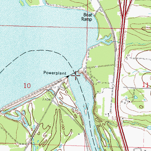 Topographic Map of Dubay 2 WP 533 Dam, WI