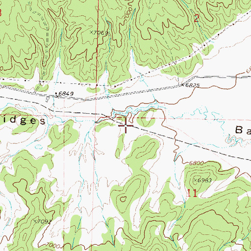 Topographic Map of Ridges Basin, CO
