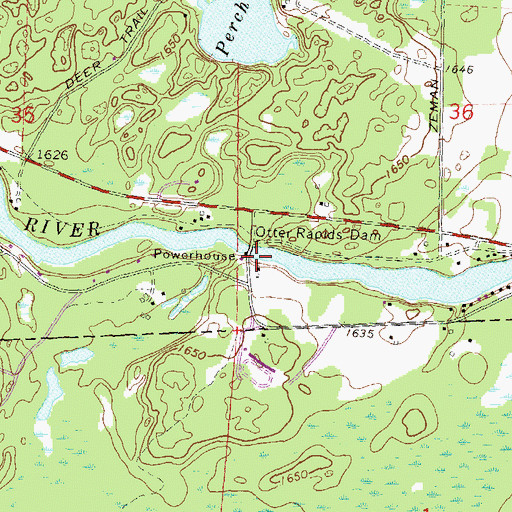 Topographic Map of Watersmeet Lake 533, WI