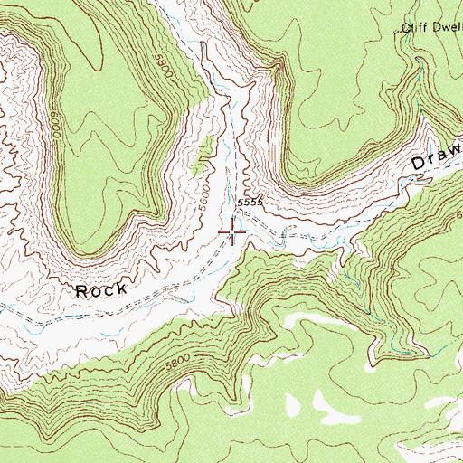 Topographic Map of West Chimney Rock Draw, CO