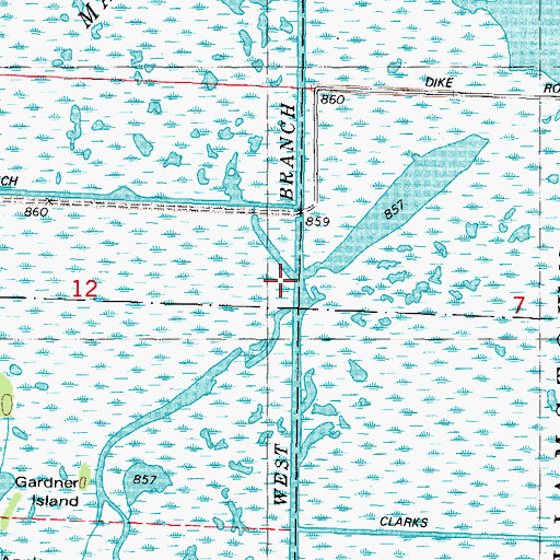 Topographic Map of Upper Horicon 2WP629 Dam, WI