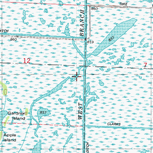 Topographic Map of Pool One 220, WI