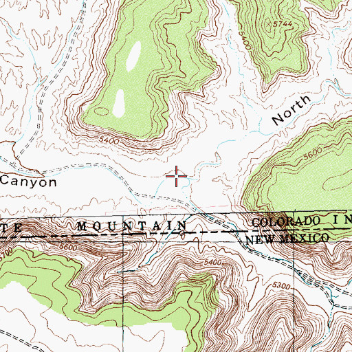 Topographic Map of North Tanner Canyon, CO