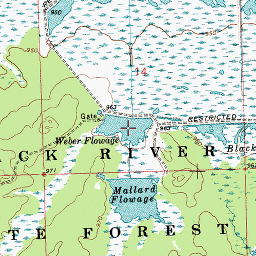 Topographic Map of Resettlement Administration 4 Dam, WI