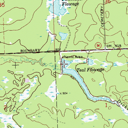Topographic Map of Resettlement Administration 29 2WP398 Dam, WI