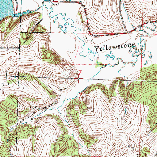 Topographic Map of Hidden Valley Lake G6316 Dam, WI