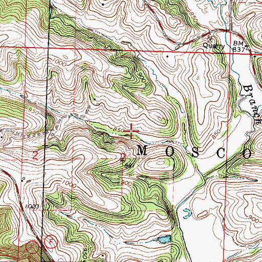 Topographic Map of 0.47 Reservoir, WI