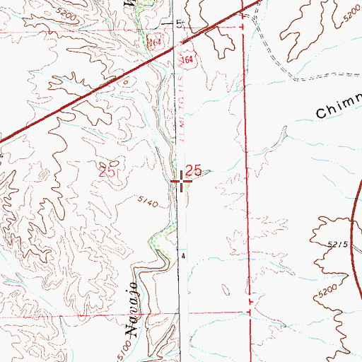 Topographic Map of Chimney Rock Draw, CO