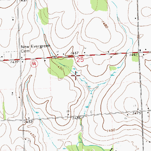 Topographic Map of Kloth 3NW77811 Dam, WI
