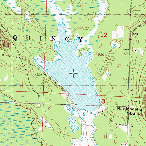 Topographic Map of 3 Reservoir, WI
