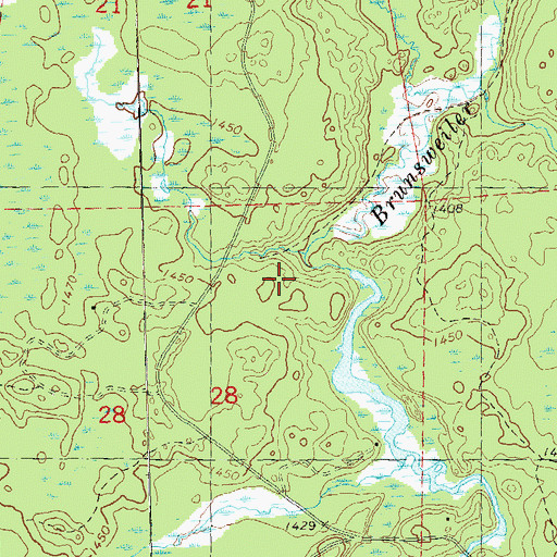 Topographic Map of Hudson Bay 3WR232 Dam, WI