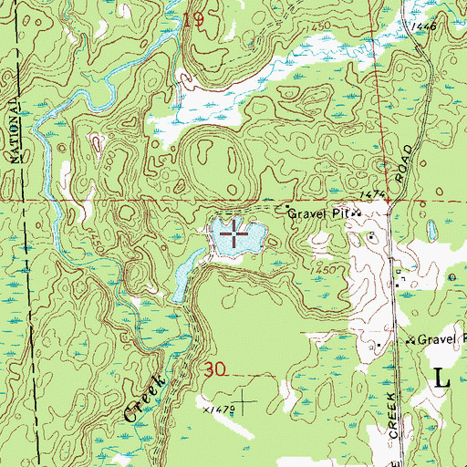 Topographic Map of E A Kemp Number 1 3NW1536.38 Dam, WI