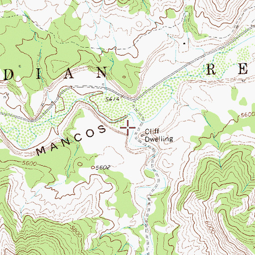 Topographic Map of Moqui Canyon, CO
