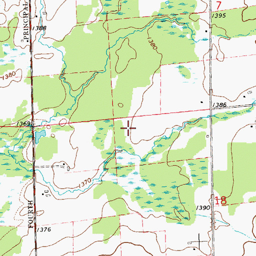 Topographic Map of Meyer 6 E1355.1 Dam, WI