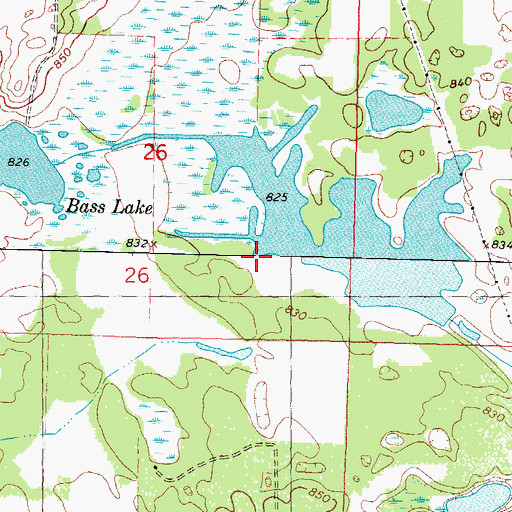 Topographic Map of Wilcox G2982 Dam, WI