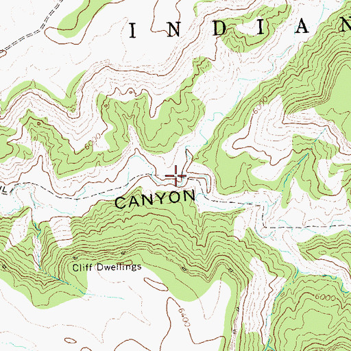 Topographic Map of Greasewood Canyon, CO