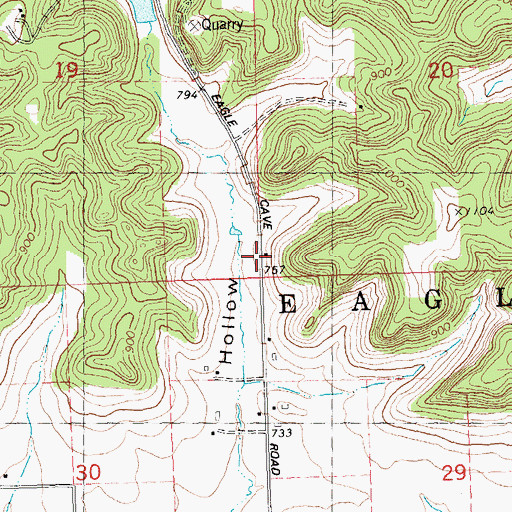 Topographic Map of 0.4 Reservoir, WI