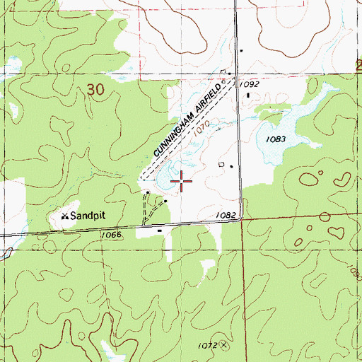 Topographic Map of Loretta Smith H1097 Dam, WI