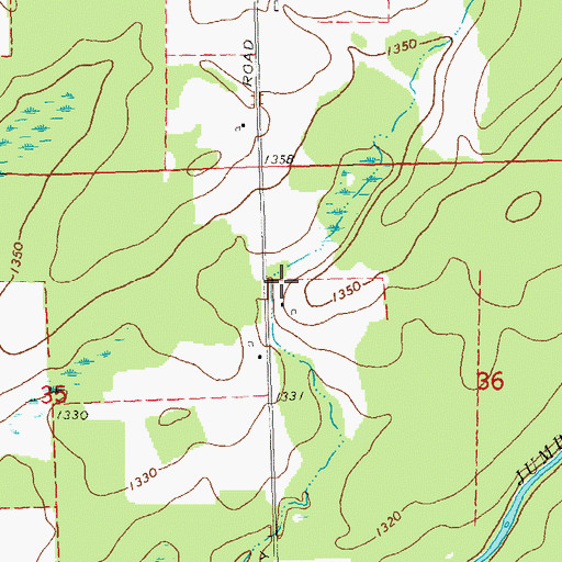 Topographic Map of 1 Reservoir, WI