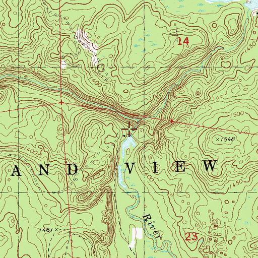 Topographic Map of Marengo 2WP85 Dam, WI