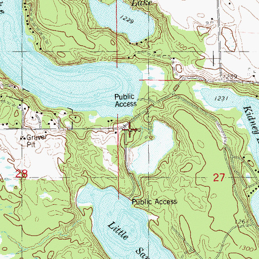 Topographic Map of Maple Plain Rearing Pond 1, WI