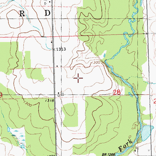 Topographic Map of Lloyd Kalepp 3WC77875a Dam, WI