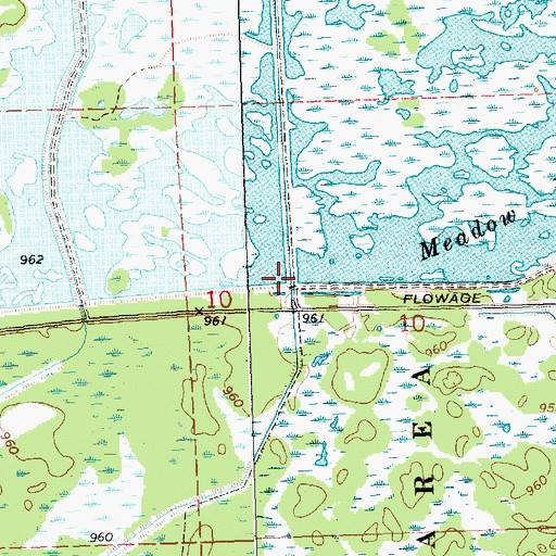 Topographic Map of Meadow Valley Spillway 5 G12.759 Dam, WI