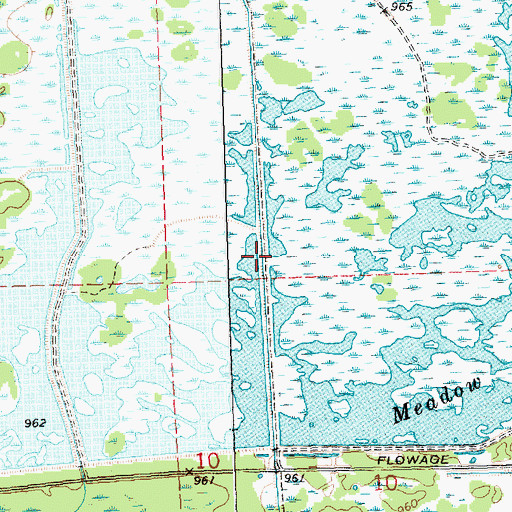 Topographic Map of Meadow Valley Spillway 6 2WP395 Dam, WI